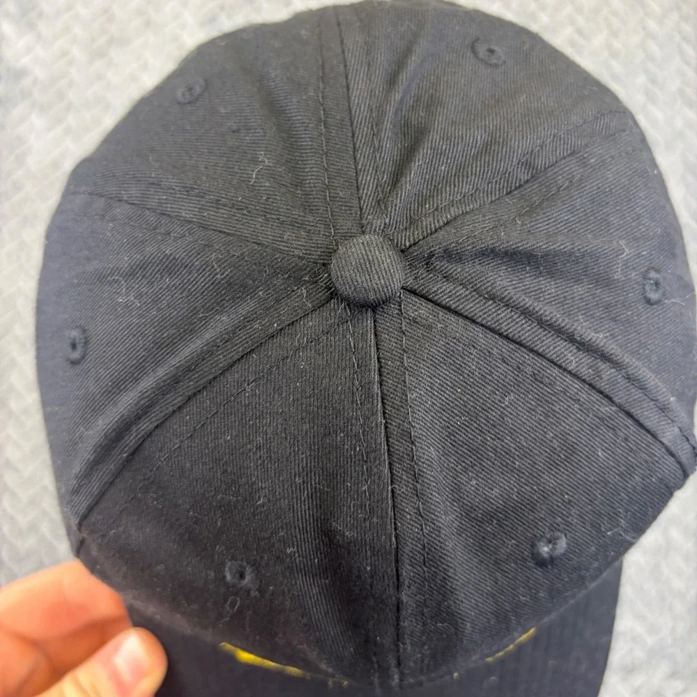 NRA Hat Black Yellow Embroidered American Flag Patch Adjustable Cotton Baseball